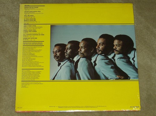 Harold Melvin & Blue Notes "All Things Happen In Time" R&B, Soul, MCA Lp SEALED - Picture 2 of 2