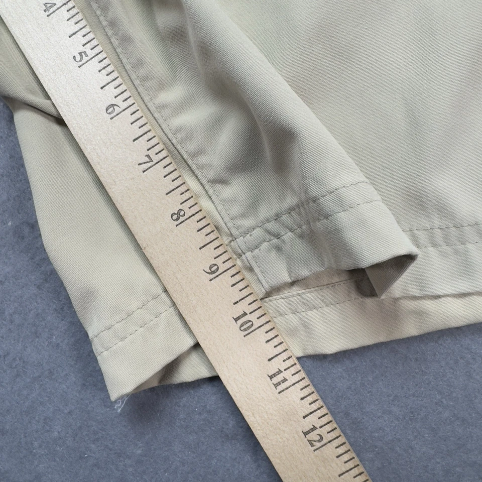 LL Bean Shorts Adult 42x10 Khaki Cargo 8 Pockets Hiking Fishing Nylon 281654 Men - Image 4 of 4