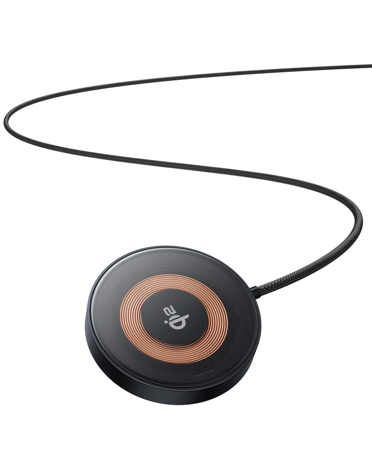 Cargador inalámbrico magnético Baseus 15W Qi2 almohadilla de carga rápida para teléfono celular iPhone Foto 3 de 4