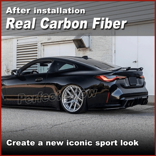 Alerón trasero de fibra de carbono real para BMW G22 430i M440i G82 M4 2021-23 - Imagen 4 de 13