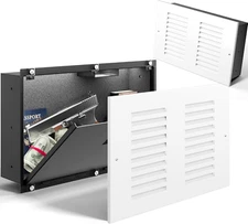 Electronic Hidden Wall Mount Safe with Air Vent Cover, Magnetic Small Wall Safes