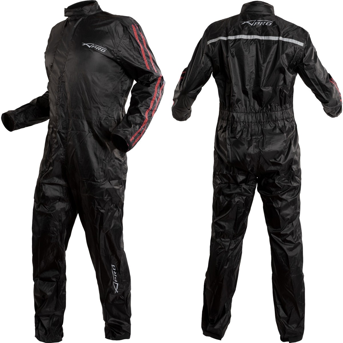 Motorcycle Rain Suit Motorcycle Rain Suit Black/Red