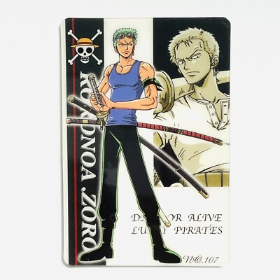 ONE PIECE - みーころ No.107 Roronoa Zoro One Piece Gummy Card Trading Card Bandai