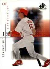 2001 SP Game Used Edition Baseball #37 Jim Edmonds St. Louis Cardinals