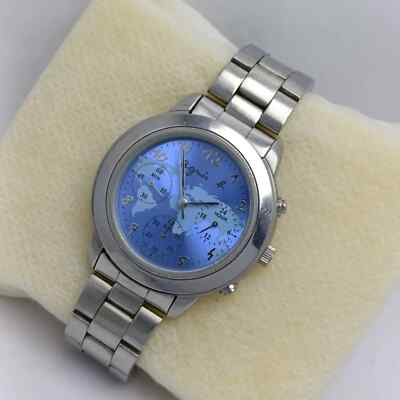 Agnes B Chronograph V654-6100 World Map Quartz Vintage Men's Watch