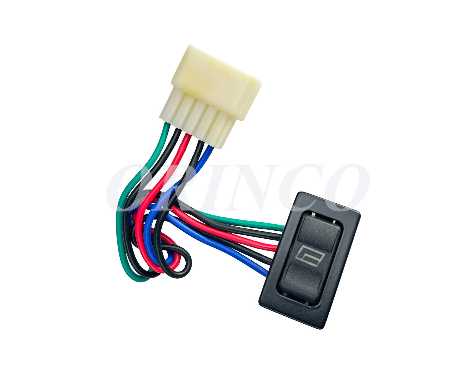 2) RS311 - UNIVERSAL POWER WINDOW ROCKER SWITCHE WITH 12V 5 WIRES AND SOCKET