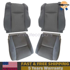 Driver & Passenger Bottom &Top Cloth Seat Cover For 2013 2014 2015 Toyota Tacoma