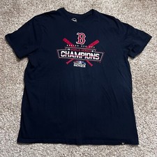 Boston Red Sox Shirt Mens 2XL XXL Blue 2018 World Series Champions MLB Baseball