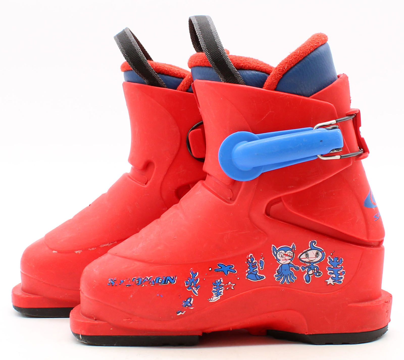 Scarponi da sci bambino Salomon T1 taglia 11 Mondo 17 usati