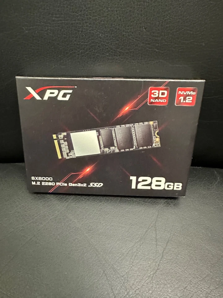 ADATA XPG SX6000 SSD PCIe 128GB 3D NAND Gen3x2 M.2 2280 NVMe ASX6000NP-128GT-C - Image 2 of 4