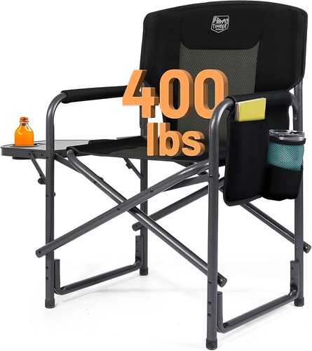 Portable Aluminum Camping Chair with Side Table, Ideal for Outdoor Adventures - Picture 3 of 11