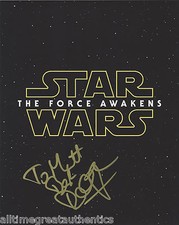 DOMHNALL GLEESON SIGNED 'STAR WARS: THE FORCE AWAKENS' 8X10 PHOTO B w/COA ACTOR 