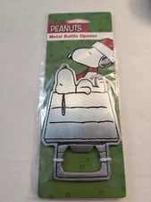 Peanuts -  Snoopy on Doghouse Metal Bottle Opener by Icup