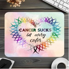 Cancer Sucks in every Color Mouse Pad