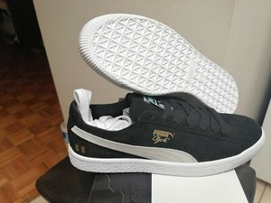 puma clyde white black