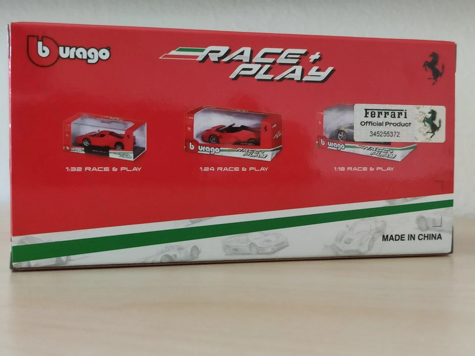 Ferrari Portofino Burago Modellino Auto Scala 1:43 Race + Play Rosso - Immagine 3 di 4