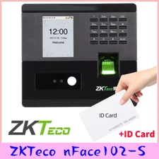 ZKteco nFace102-S Fingerprint Facial Recognition Time Attendance Machine ID Card