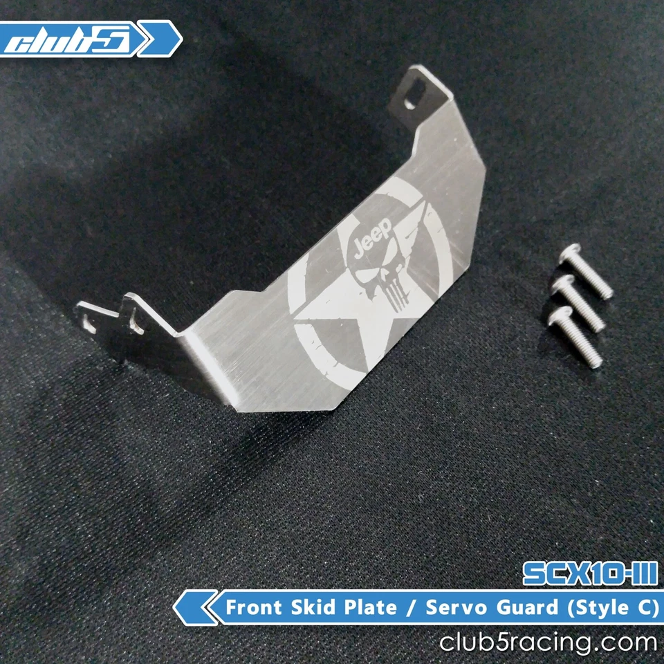 Front Metal Skid Plate for Axial SCX10 III Jeep JL Wrangler / JT Gladiator ( D ) - Image 3 of 4