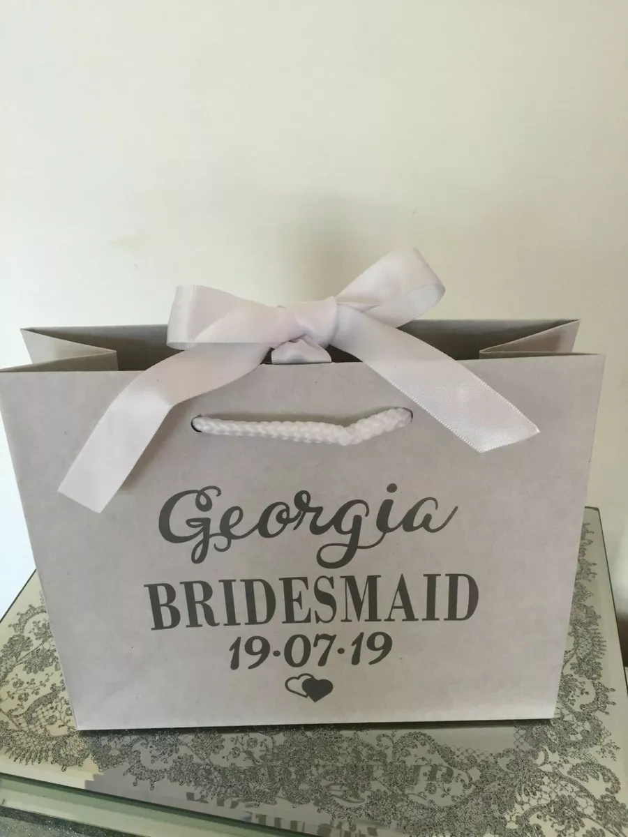 Wedding Party Gift Bags Personalised Gift Bag Bridesmaid 