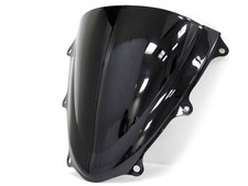 Black Double Bubble Windscreen Windshield for 2011-2024 Suzuki GSXR600 GSXR750