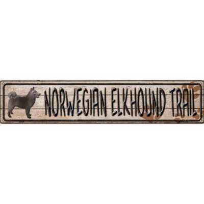 Norwegian Elkhound Trail Novelty Metal Street Sign ST-076 | eBay