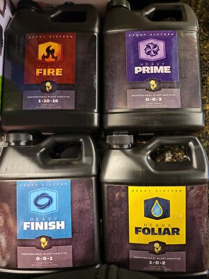 Heavy 16 Nutrients Bundle 1 L of Each Heavy Fire, Prime, Finish & Foliar Spray