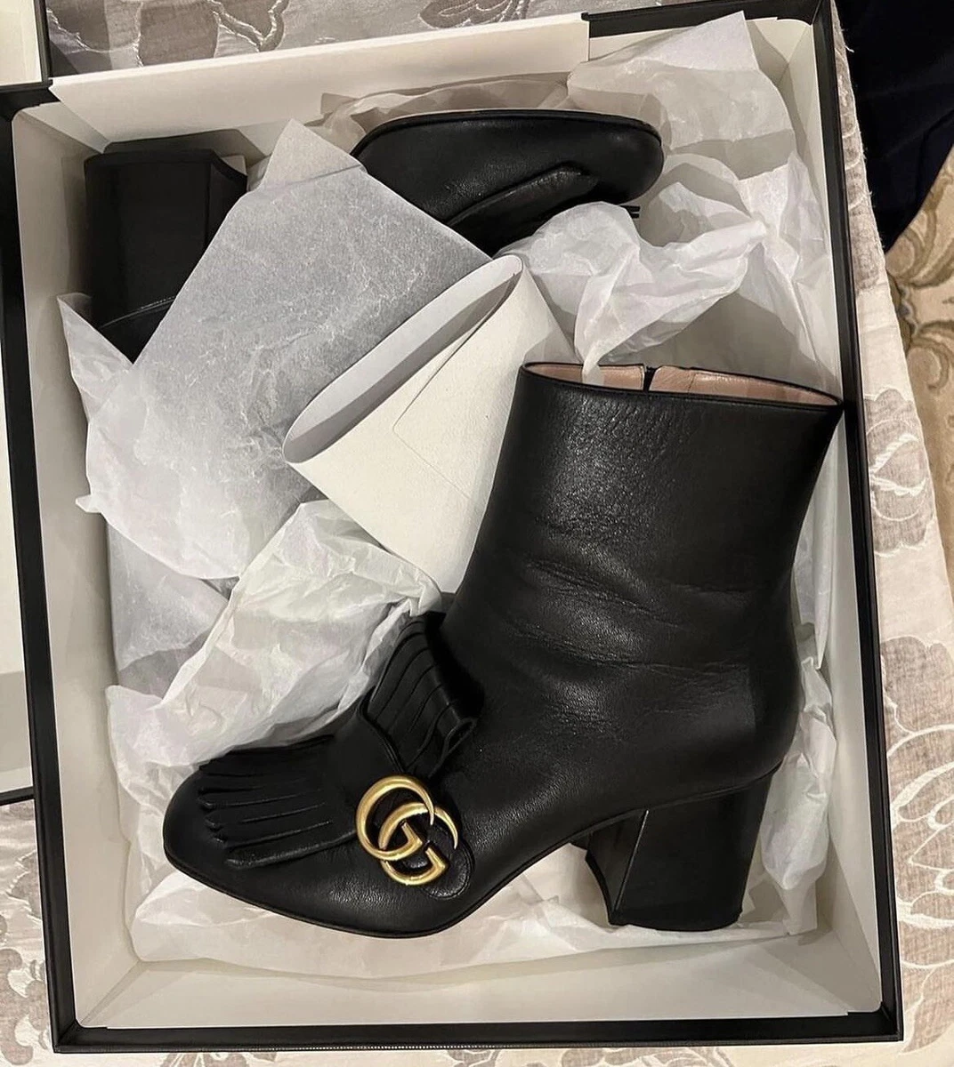 Gucci Black Marmont Boots