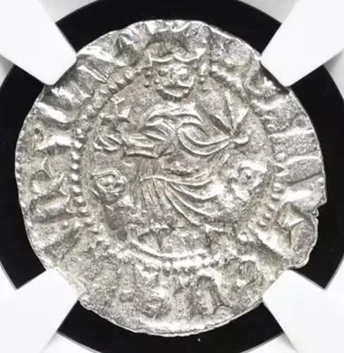 NGC AU ARMENIA 1198-1219 AD Levon I Silver Tram Knights Templar Coin of Crusades