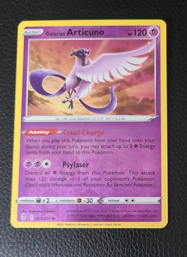 Galarian Articuno - 063/203 - Evolving Skies - Reverse Holo – Card