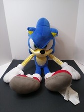 Sonic The Hedgehog Stuffed Animal Plush Toy Large Sega 24" Long Pre-owned 