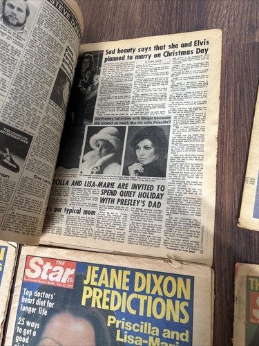 Lot Of 6 The Star Magazine ELVIS PRESLEY Memorabilia And 3 National Enquirers - Imagen 14 de 24