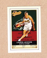 Lauren Jackson 2002 Fleer Authentix WNBA card #26 Seattle BV $20
