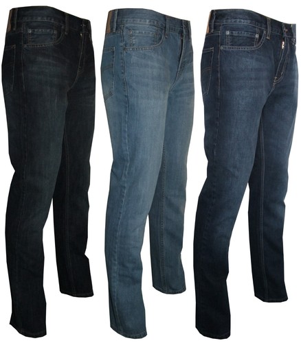 Para hombre de pierna recta Jeans Marca malayo Jeans Denim Casual Wear Pantalones  Pantalones | eBay
