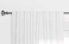 Threshold Blackout Aruba Window Curtain Panel Traditional White 50" x 80"