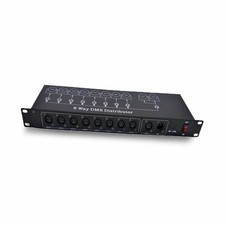 Eight-Channel DMX Distributor for Stage Lighting - 8-Way DMX Splitter, 90-240V A