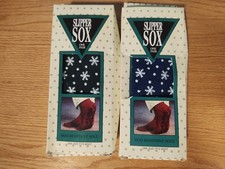 Ladies Slipper Sox Lot of 2 One Size Fits Most Skid Resistant Sole