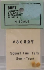 Burt 30527 N Square Fuel Tank Semi-Truck (Pack of 2)