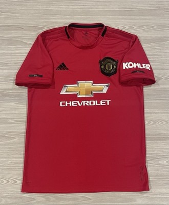 Adidas 2019/20 Manchester United Soccer Jersey Chevrolet ED7386 Mens Size  Medium