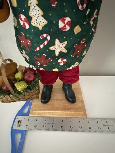 Vtg 1998 Signed Lynn Haney Chef 18" Santa Claus 1328 Baker READ Not Complete - Picture 18 of 22