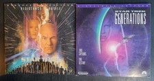 STAR TREK GENERATIONS STAR TREK AND FIRST CONTACT LOT OF 2 LASERDISC LD