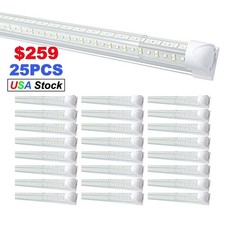 25 Pack T8 Integrated 4Ft Led Tube Light 72W 7200Lm 6500K Led Shop Light Fixture