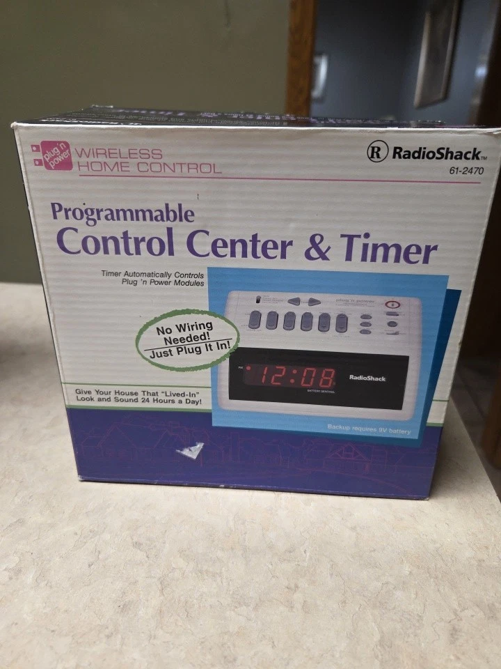 Radio Shack Programmable Wireless Home Control Center & Timer Clock 61-2470 New - Image 2 of 4