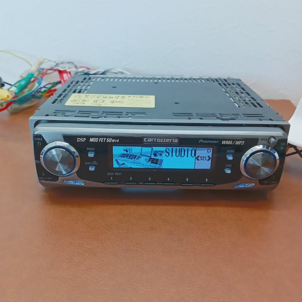 Pioneer DEH-P077 CD/チューナー DSPメインユニット 中古品 Pioneer DEH-P077 CD/チューナー DSPメインユニット 中古品
