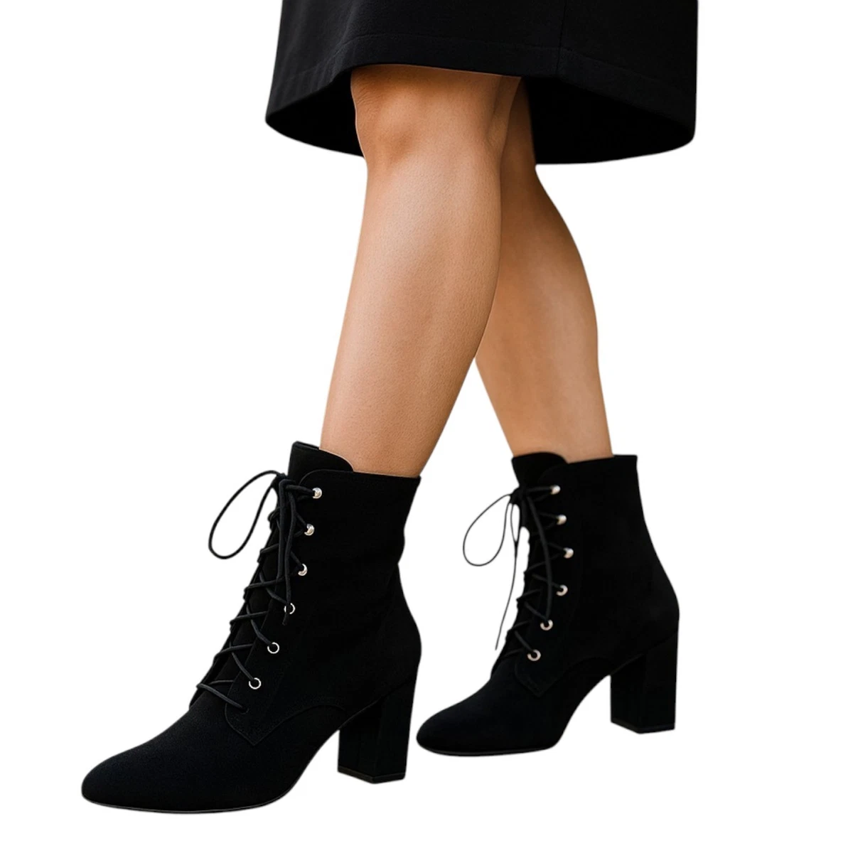 NWOB Longchamp Dark Green Suede Ankle Boots - Sz Fr 40 = US 7 Lenox Forest – Noah Waxman main image 2