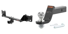 CURT Trailer Hitch Tow Kit 2in Receiver Class 3, Ball Mount, Pin & Clip - 13215