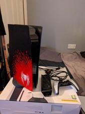  PS5 Disk Console with Spiderman 2 faceplate and  cooling fan. Read description!