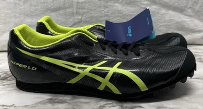 Asics Youth Hyper LD 5, Kids Black Track Shoes, Size 9
