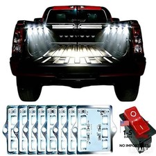 White LED Truck Pickup Bed Light Kit, 8 PCS 48 LEDs Rock Lighting Kits IP68