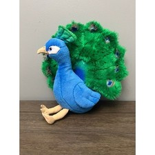 FAO Schwarz Plush Peacock Stuffed Plush 15"