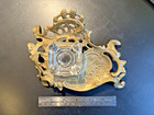 Antique Solid Brass Ornate Ink Well, 7 x 5 x 3/4",  SEE IMAGES! — photo 5